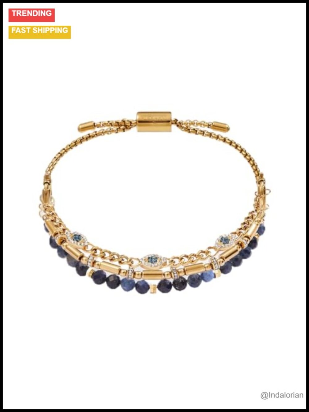 Evil Eye Stranded Bracelet Set